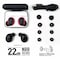 Plugfones Plugfones Sovereign Duo 22 dB Nylon/Silicone/Soft Foam True Wireless Earplugs Black/Red 2 pair PSD-BRBB - alternate 3